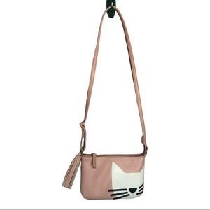 Deb & Dave Small Kitten Purse, Pink, White & Black